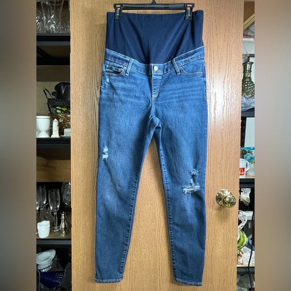 Gap Maternity Favorite Jegging Size 10R Blue Denim Stretch Pregnancy Pants - Picture 1 of 4